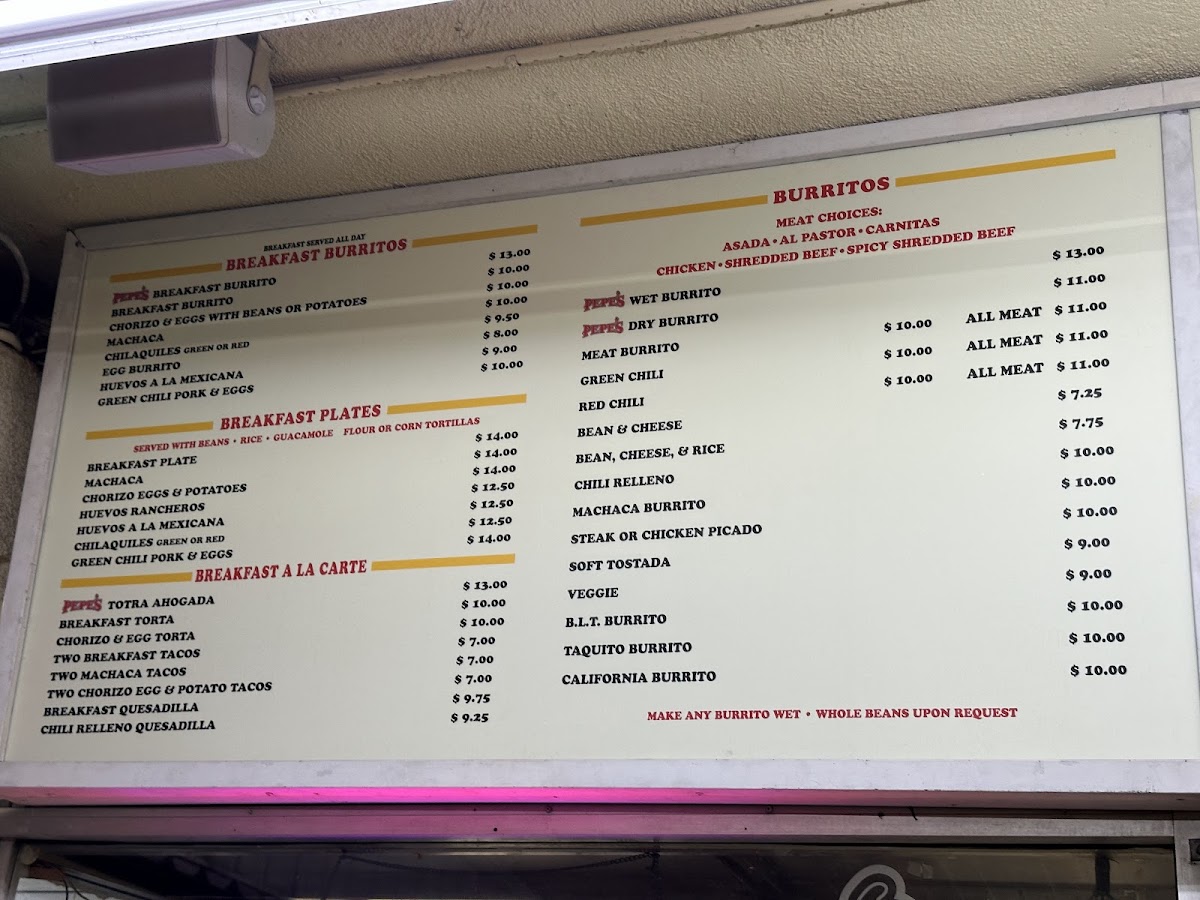 Pepe's Finest Mexican Food Menu - Image 5